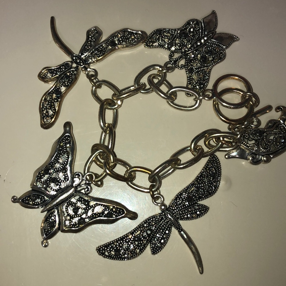 Toggle butterfly bracelet